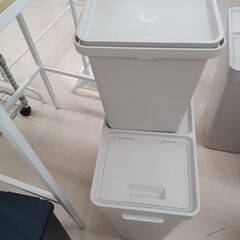 ★ジモティ割あり★  ゴミ箱 グレー W25×D38×H55 ク...