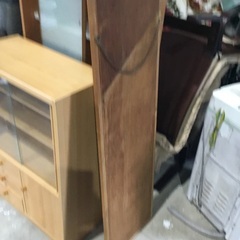無料【中古】壁掛け姿鏡（木製フレームミラー）お譲りします！の画像