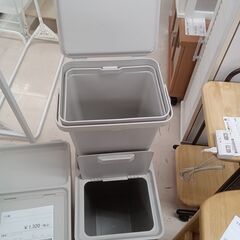 ★ジモティ割あり★  ゴミ箱 グレー W25×D38×H55 クリーニング済み TC8972の画像