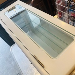 【武蔵小山店】  ショーケース ガラスケース ディスプレイケース コレクションケース 卓上 小型 陳列棚 ホワイト什器 アクセサリーケース 飾り棚 カフェ風 北欧風 店舗什器　の画像