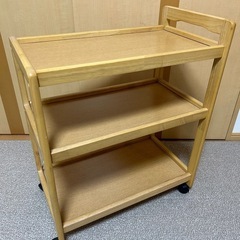 【最終値下げ】キッチンワゴン　ナチュラル