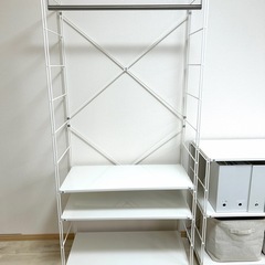 無印良品　スチールユニットシェルフ　ワードローブセット
