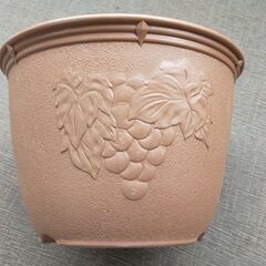 中古のプラスチック植木鉢・受け皿差し上げますの画像