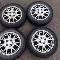 中古 アルミホイール付き スタッドレスタイヤ 4本セット 155...