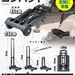 折りたたみ式キャリーカート　台車の画像