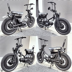ホンダ スーパーカブ 50cc マットブラック チョッパー 福岡 全国発送　②の画像