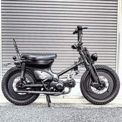 ホンダ スーパーカブ 50cc マットブラック チョッパー 福岡 全国発送　②の画像