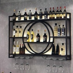 決まりました！オシャレBARのお酒飾り棚