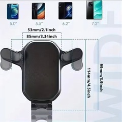 スマホホルダー 車載ホルダースマホスタンド カー用品 携帯ホルダー 車 エアコン吹き出し口＆超強力車載スマホホルダー 自由調節 360度回転 車用 の画像