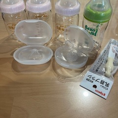美品！哺乳瓶、乳頭保護器セット