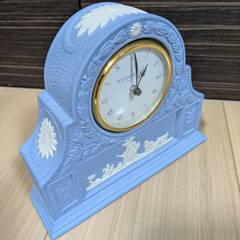 美品 ウェッジウッド ジャスパー WEDGWOOD 置時計 電池のおまけ付の画像