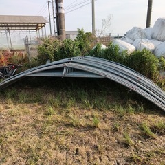 ビニールハウス 鉄パイプの画像