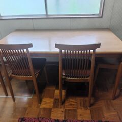 【取りに来てくれる方限定】レトロダイニングテーブルセット