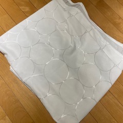 北欧風遮光カーテンとレースカーテンのセットの画像