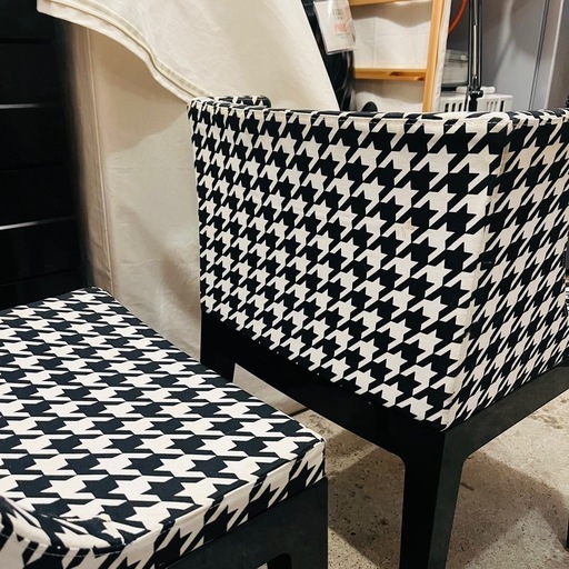 《売約済》【武蔵小山店】 【16万円】カルテル Kartell マドモワゼルチェア マドモワゼル フィリップスタルク PhilippeStarck スタルク デザイナーズチェア ラウンジチェア 千鳥柄 ハウンドトゥース デザイナーズ家具 椅子 チェア モダンチェア インテリアチェア