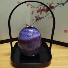 可愛い小さな陶器花瓶花籠置台