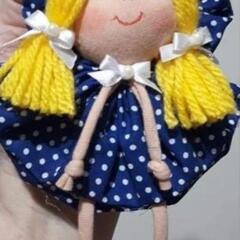 ハンドメイド縫いぐるみ人形の顔の画像
