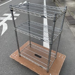 f●■ルミナス・スチールラック・３段【W61×D35.5×H90cm】の画像