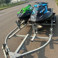 決まりました値段交渉可白ナンバーボートトレーラー2艇の画像
