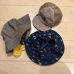 男の子、夏用帽子、３個セット、キャップ、熱中症対策
