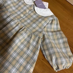 新品　90cm　セーラー襟　ブラウス　シャツ　の画像