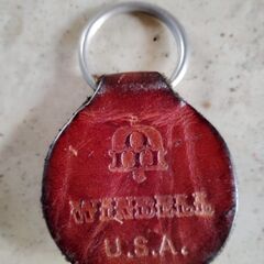 1974年アメリカ ケネディ銀貨 　本革キーホルダー　ビンテージ　アンティークの画像