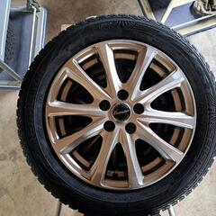 185/60R15　新品オールシーズンタイヤ＋比較的きれいな中古ホイール4本セットの画像