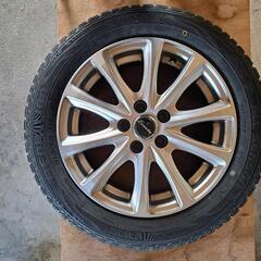 185/60R15　新品オールシーズンタイヤ＋比較的きれいな中古ホイール4本セットの画像