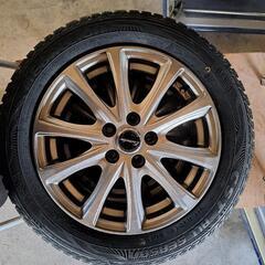 185/60R15　新品オールシーズンタイヤ＋比較的きれいな中古ホイール4本セットの画像