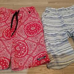 男子　ﾊｰﾌﾊﾟﾝﾂ　赤は水陸両用？
