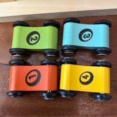 ②　訳あり　知育玩具　おもちゃ　ミニカー　ポリスステーション　木製おもちゃ　子供の画像