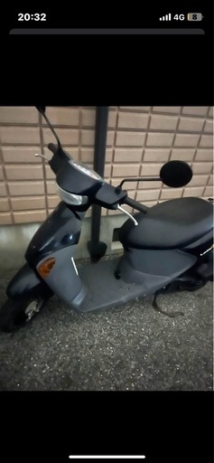 原付　ズズキ　レッツ4 黒