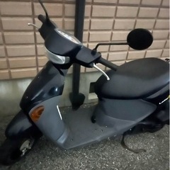 原付　ズズキ　レッツ4 黒