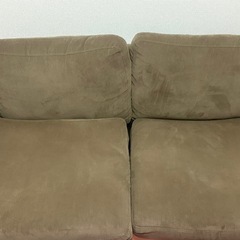 2人掛けブラウンソファー