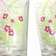 ●東洋ガラス、リンドウ、おもてなし１５点セット●（リンドウ形小ガラス５点、リンドウ花グラス５点、フォーク５点）箱は傷み有★お手数をおかけしますプロフィール必読ですの画像