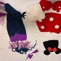ベビー　ニューボーンフォト　コスプレ　ディズニー　ミニー　アリエル　の画像