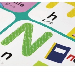学研　ミッキーマウス なぞっておぼえるアルファベットポスター 大判の画像