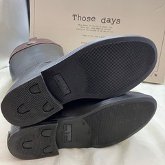 THOSE DAYS ロングレインブーツ これから梅雨時に　24〜24.5の画像