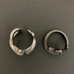 〈未使用〉スネークリング 2点の画像