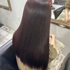 ブリーチなしワンカラー + 縮毛矯正 モデル募集中🌟🌈 ￥…