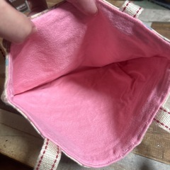 ハンドメイド  キッズ ミニ リメイクバッグの画像