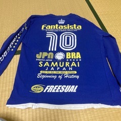 Freesual フットサル長袖Tシャツ 青の画像