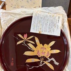 日本名家 春山作 蒔絵 手作 木製漆器 　の画像