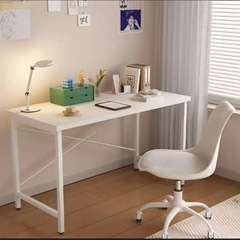 白 パソコンデスク