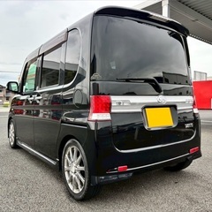 月々9千円〜分割可❗️車検2年付き！【名義変更代込み】広い車内！大人気‼️ダイハツ タントカスタム☆HDDナビ付き☆走行中DVD見れます☆社外アルミ☆電動スライドドア☆ドライブレコーダー☆そのまま乗って帰れます！の画像