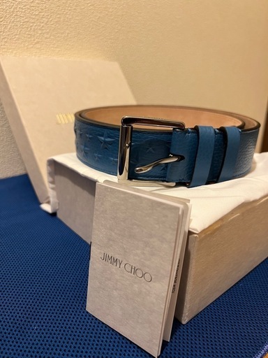JIMMY CHOO/ジミーチュウ  メンズベルト　ネイビー