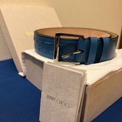 JIMMY CHOO/ジミーチュウ  メンズベルト　ネイビー