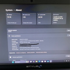 ゲーミングPC i5-6440HQ GTX950M 8GB SSD+HDDの画像