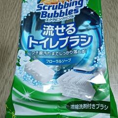 お値下！流せるトイレブラシ　(変えブラシ12個入り)