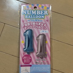 ナンバーアルミバルーン 1